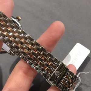 16mm Serein Michele Two Tone Rose & White Band